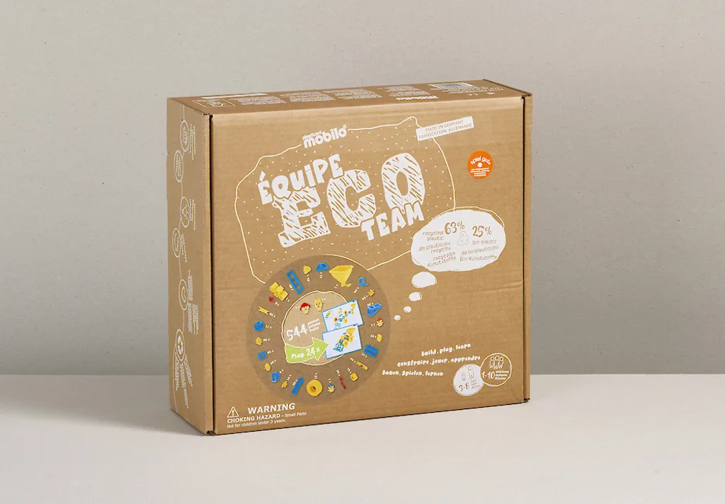 Jeu de Construction Éducatif Plasticant Mobilo Eco Team 544 Éléments