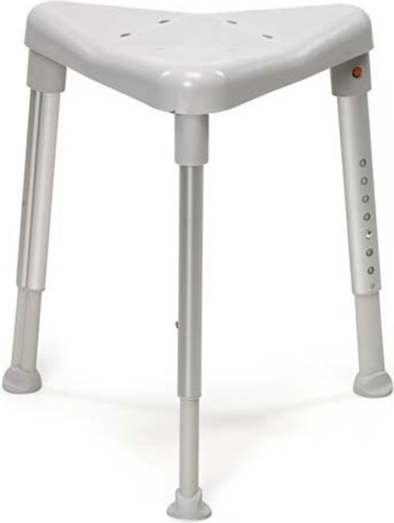 Duschhocker EDGE Sitzhöhe 42-57cm>>>>Farbe: grau
