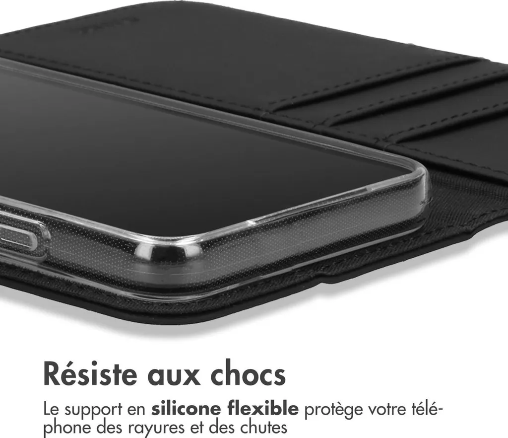 Custodia Wallet Accezz Motorola Moto G24 / G04 Nero - Funzione Stand - 5
