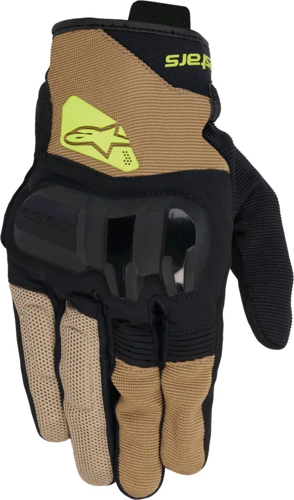 Gants moto Alpinestars Chrome V2 Kaki Noir Jaune en taille 2XL Homme