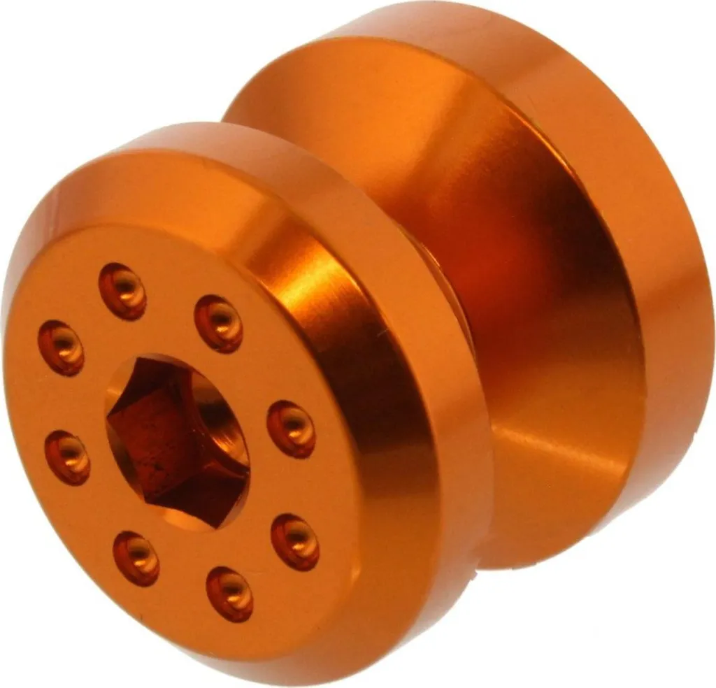 Diabolos de levage M8 aluminium orange pour Suzuki GSX-R et Bandit GSF SA