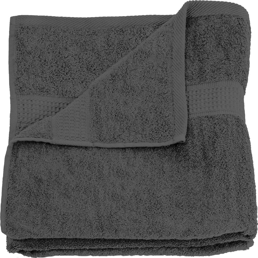 Handtuch anthrazit graphit 50x100 cm Baumwolle schnelltrocknend Frottee