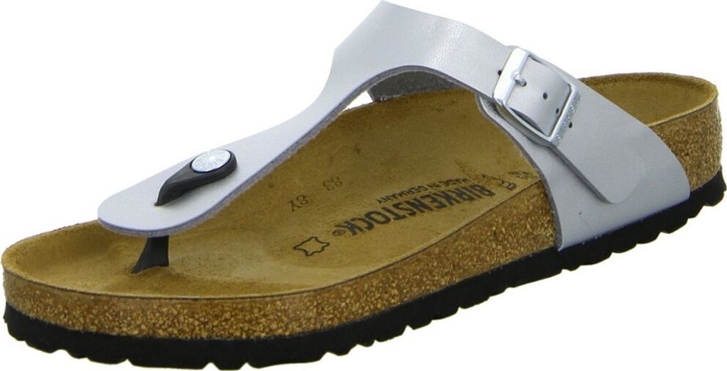 Birkenstock Zehentrenner Gizeh 04381 Silber, Grau, Gr. 39 Produktbild 