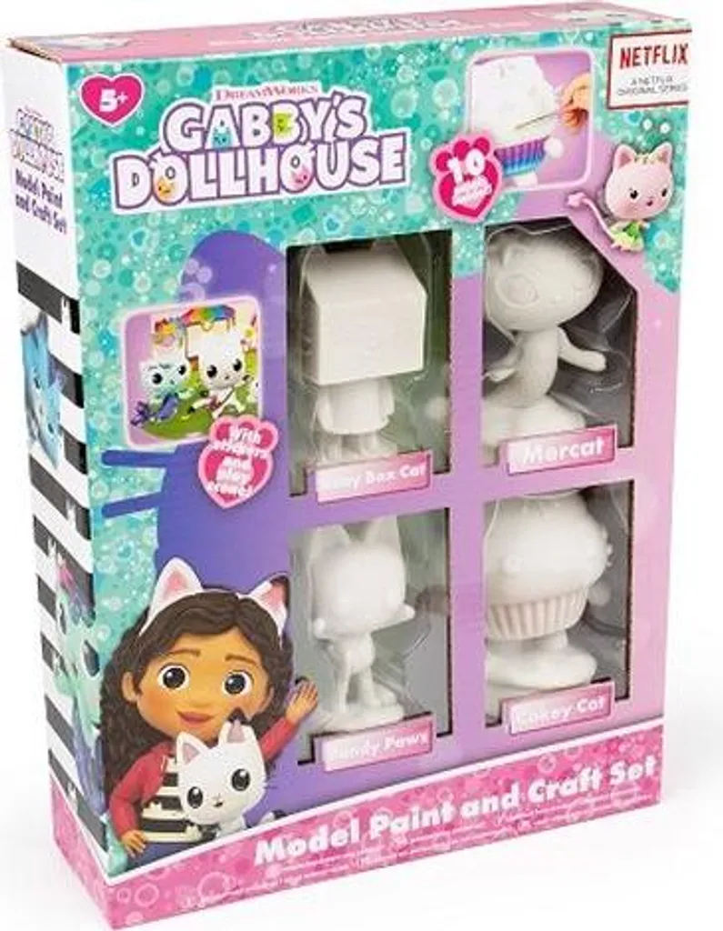 Kit de peinture Gabby's Dollhouse sans taches pour petits artistes