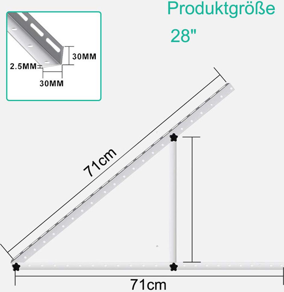 INF Aluminium Solarpanel Dreieck Halterung M