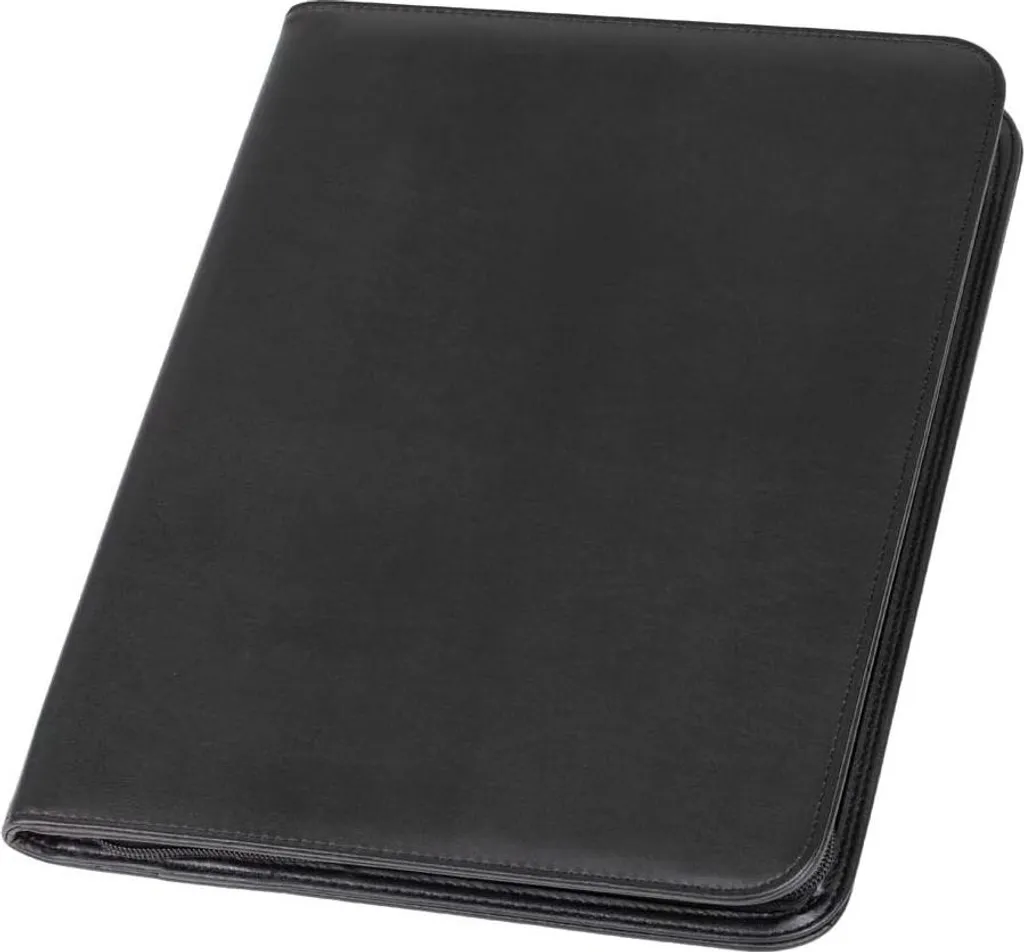 Porte-documents A4 rigide avec pince de bureau pour prise de notes noir
