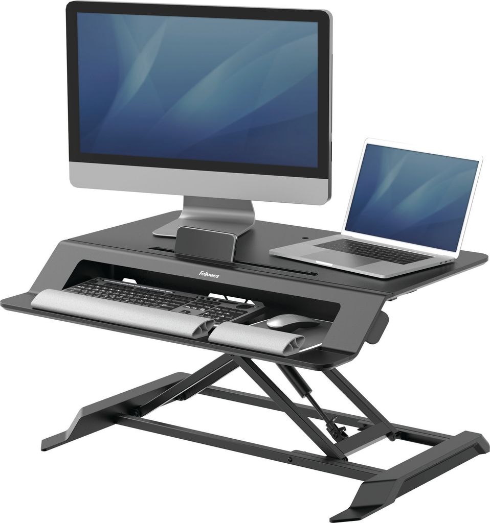 Fellowes Lotus LT höhenverstellbarer Schreibtisch-Aufsatz; 8215001