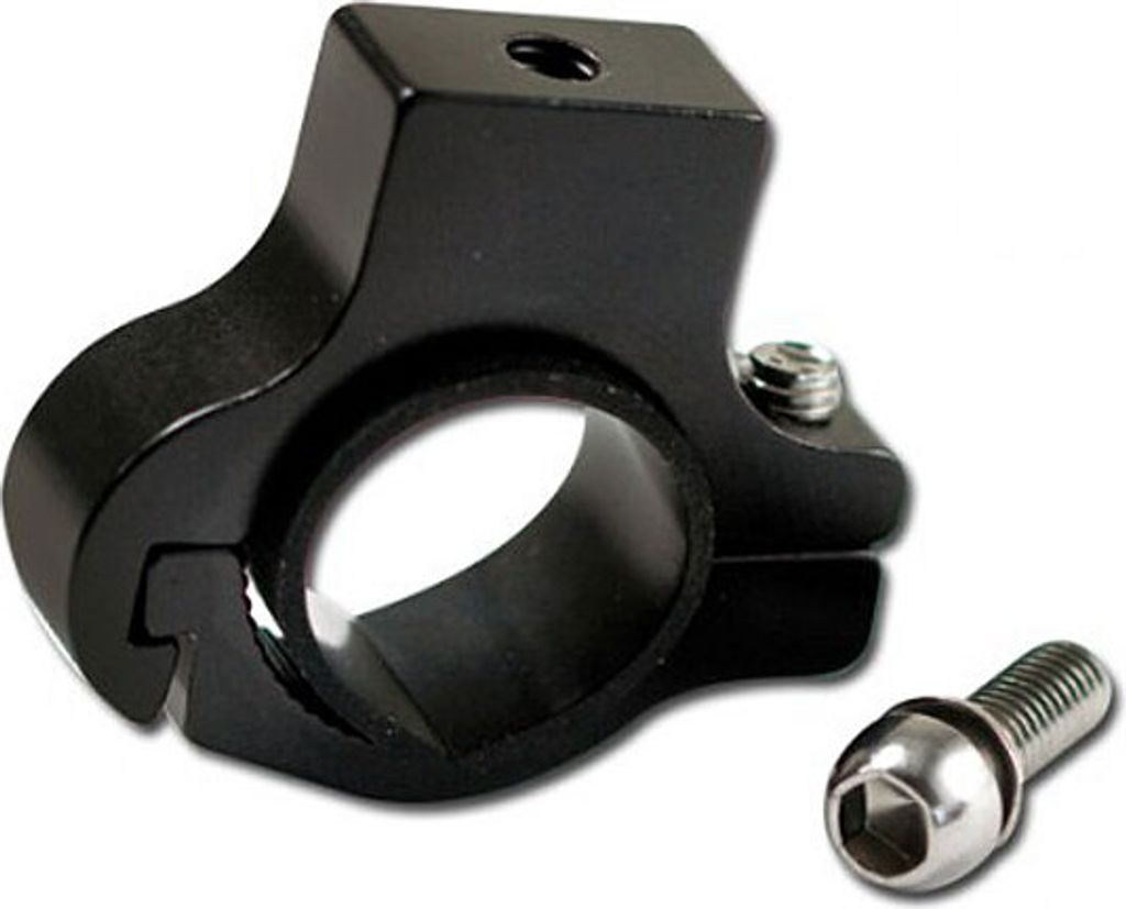 Universal Halteschelle schwarz-Alu Ø 22-25mm
