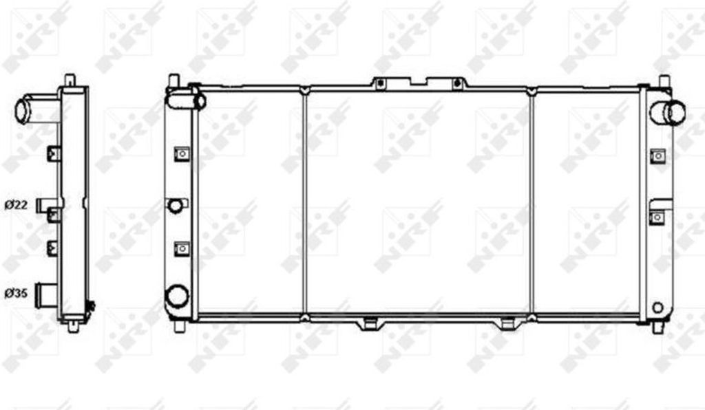 NRF 52121 - OE K80115200D Kühler, Motorkühlung für MX-3 (EC)