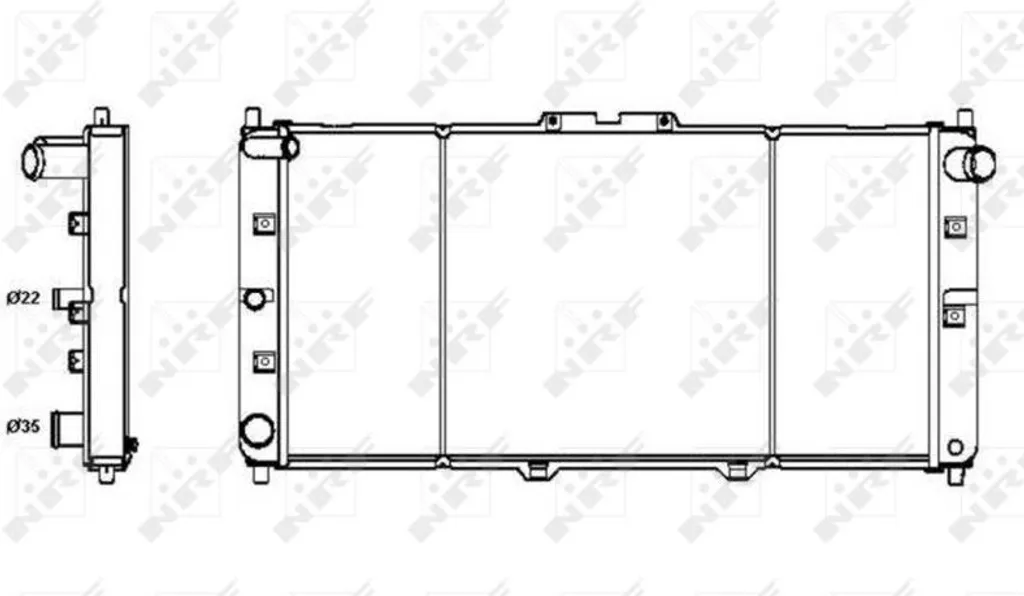 Radiateur de remplacement pour Mazda MX-3 (EC) - Idéal Entretien et Réparation