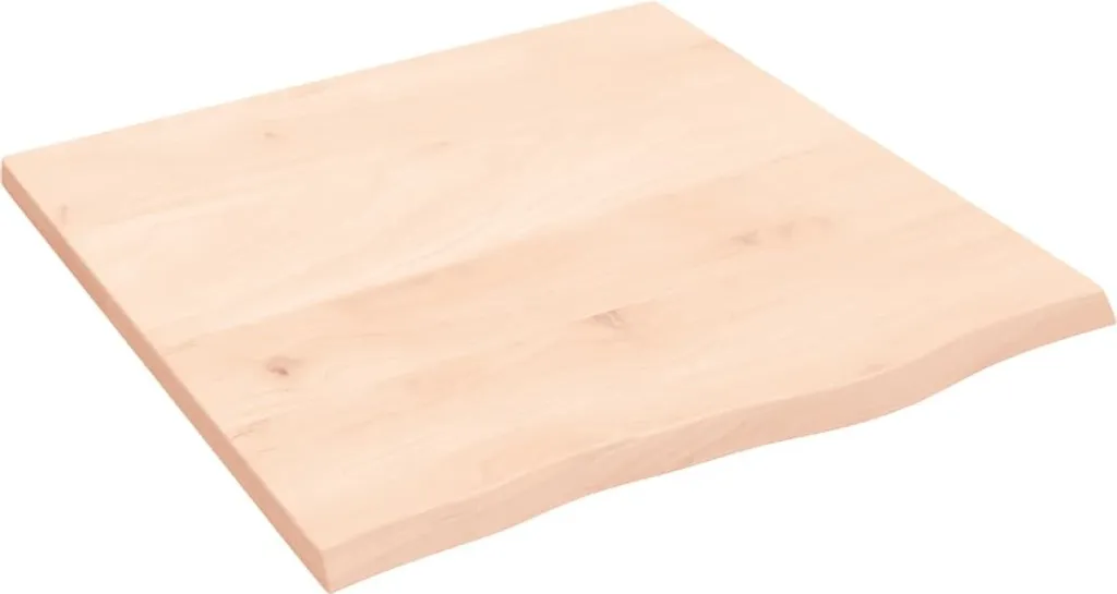 Piano Tavolo 60x60x2 Rovere Massiccio Non Trattato | Legno Grezzo
