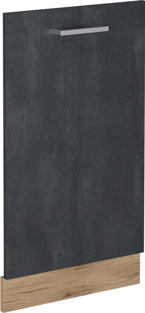 Geschirrspülblende Vicco R-Line Schwarz Beton 45 cm ohne Produktbild 