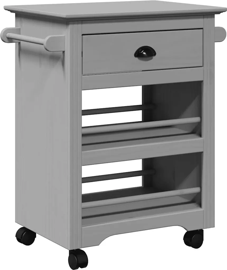Carrello BODO Grigio: Design Scandinavo per la tua Cucina Moderna