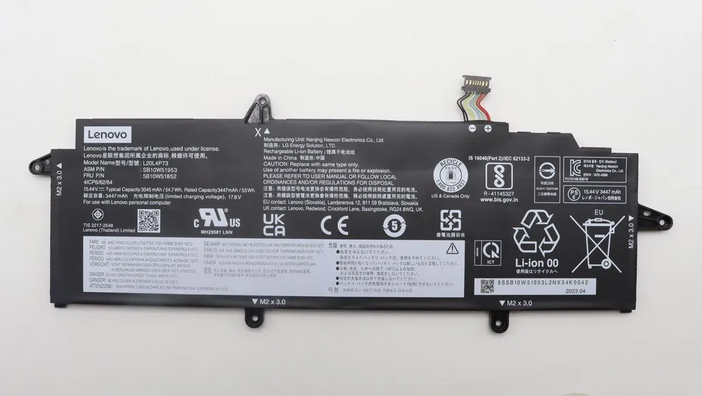 Batteria Lenovo 5B10W51852 per ThinkPad X13 | 54.7Wh Li-Ion Originale