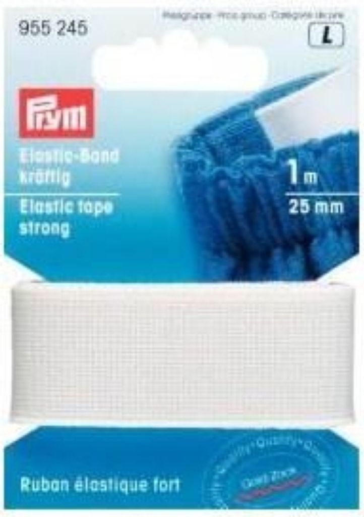 Prym Elastic-Band kräftig 25 mm weiß
