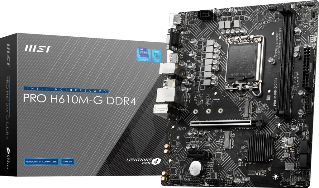 MSI PRO H610M-G DDR4 Scheda Madre LGA 1700 - Offerta per PC Ufficio