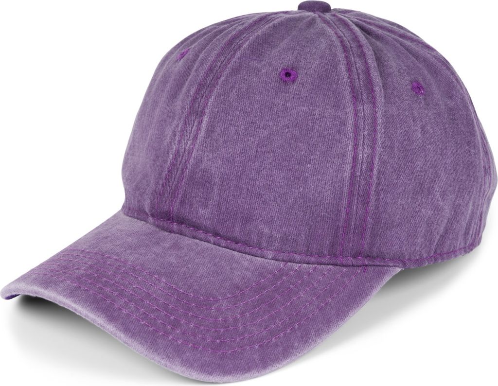 styleBREAKER Uni Baseball Cap Vintage Look verstellbar 6-Panel Cappy in Washed Optik mit gebogenem Schirm Baumwolle Retro Cap Damen und Herren