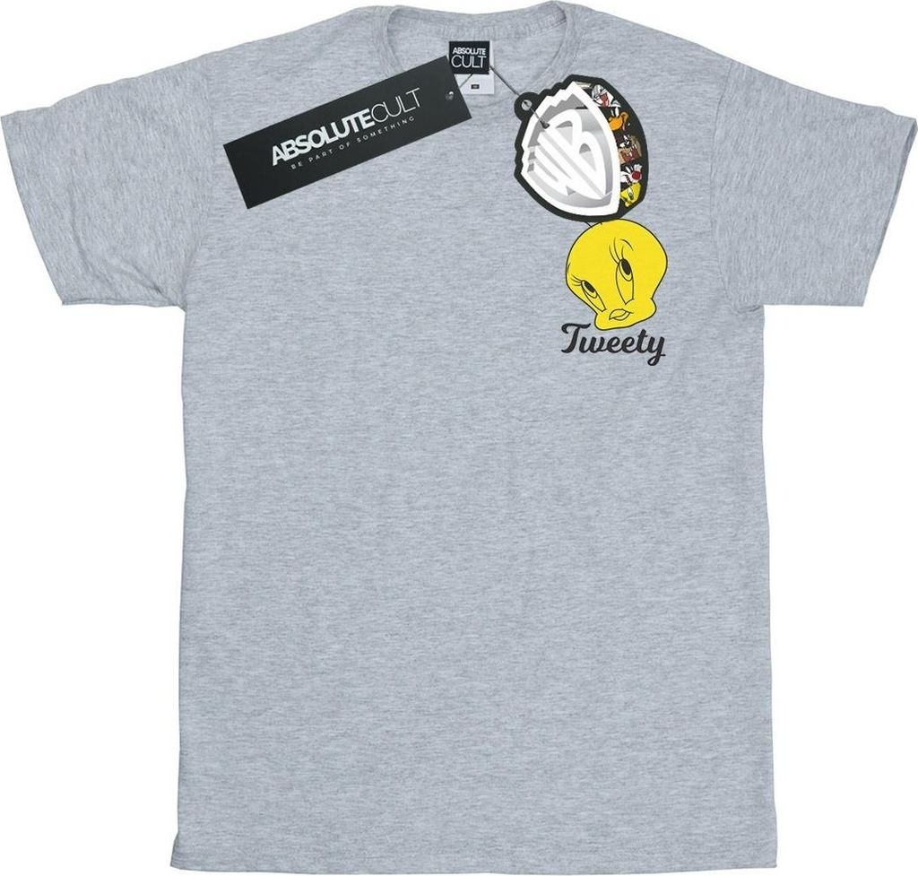 Looney Tunes - Maglietta "Tweety Pie Head" da uomo BI34089 Immagine del prodotto 