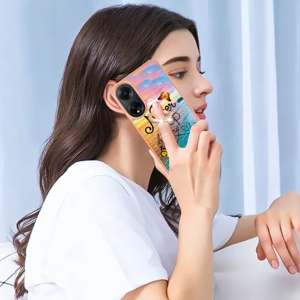 Custodia Oppo A98 a Prova di Bimbo: Silicone, Anello Oro e Sicurezza - 4