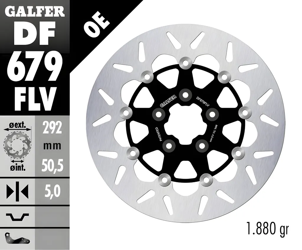 Disques de frein Galfer DF679FLV flottants pour Harley Davidson 1984-2011