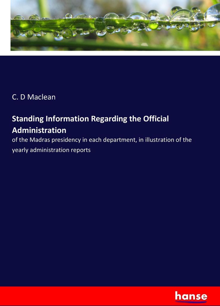 Standing Information Regarding the Official Administration