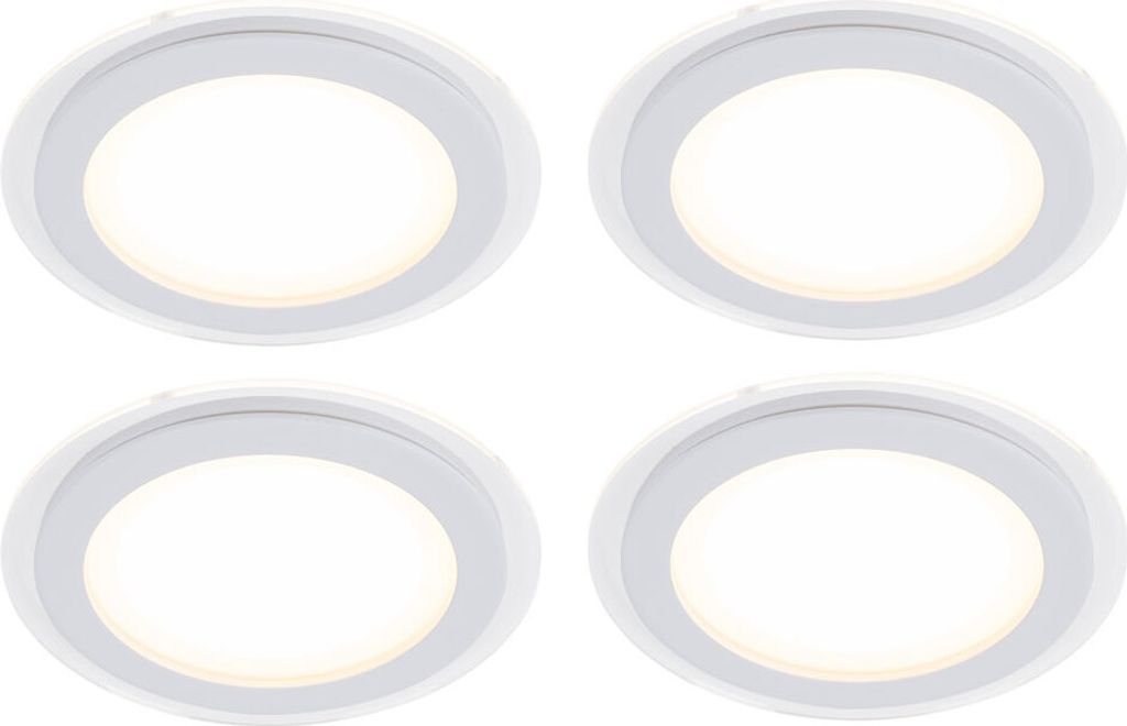 4er Set Design LED Einbaustrahler für den Wohnraum