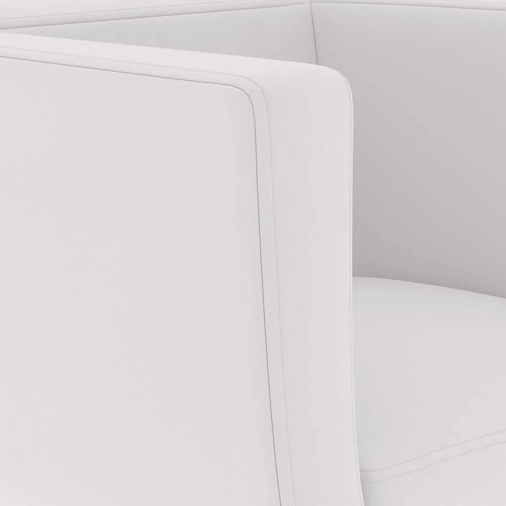 Siège de bar blanc similicuir facile à nettoyer et stable - 2 pcs - 7