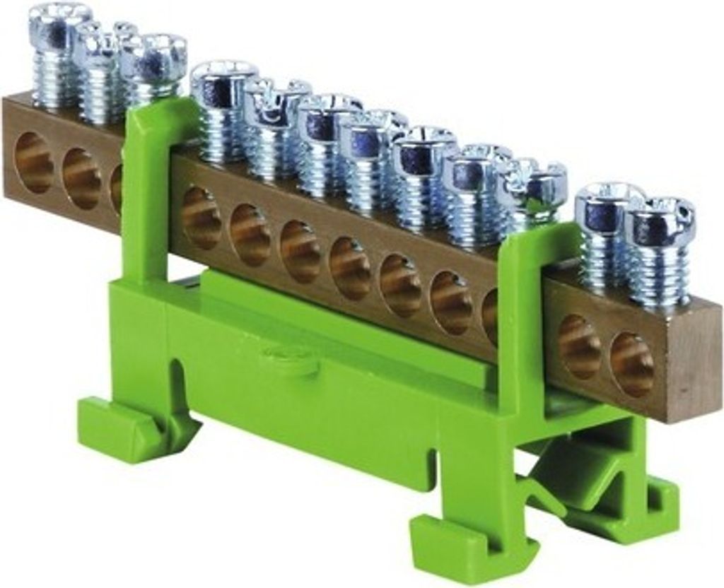 Erdleiterklemme 16 mm² 12-polig Pollmann Schutzleiterklemme