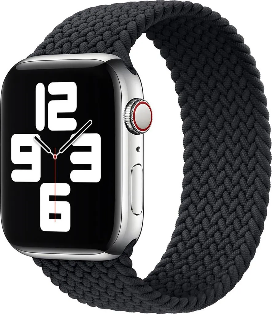 Cinturino Apple Solo intrecciato per Apple Watch | 38/40/41/42 mm - Taglia 2 - Antracite