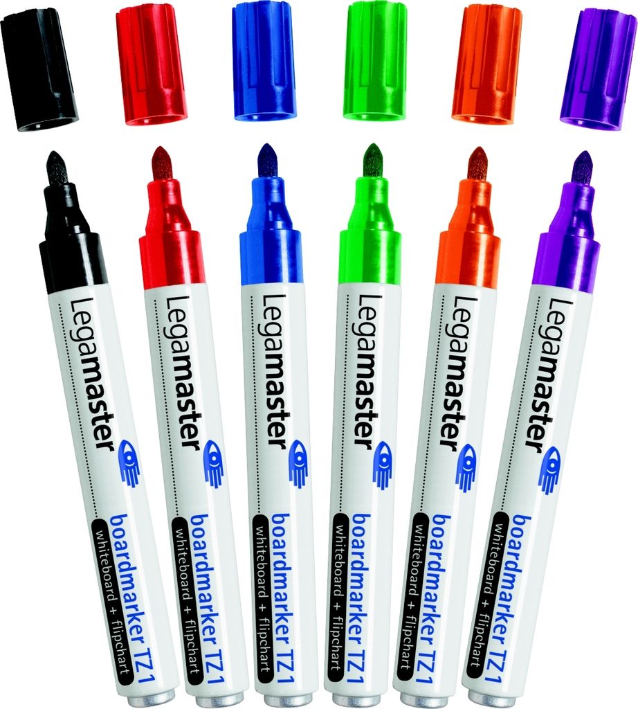 LEGAMASTER - FILT STILD LEGAMASTER TZ1 Whiteboard 1.5-3mm 6x ASS | Setzen Sie ein 6 -Stück | 10 Stück