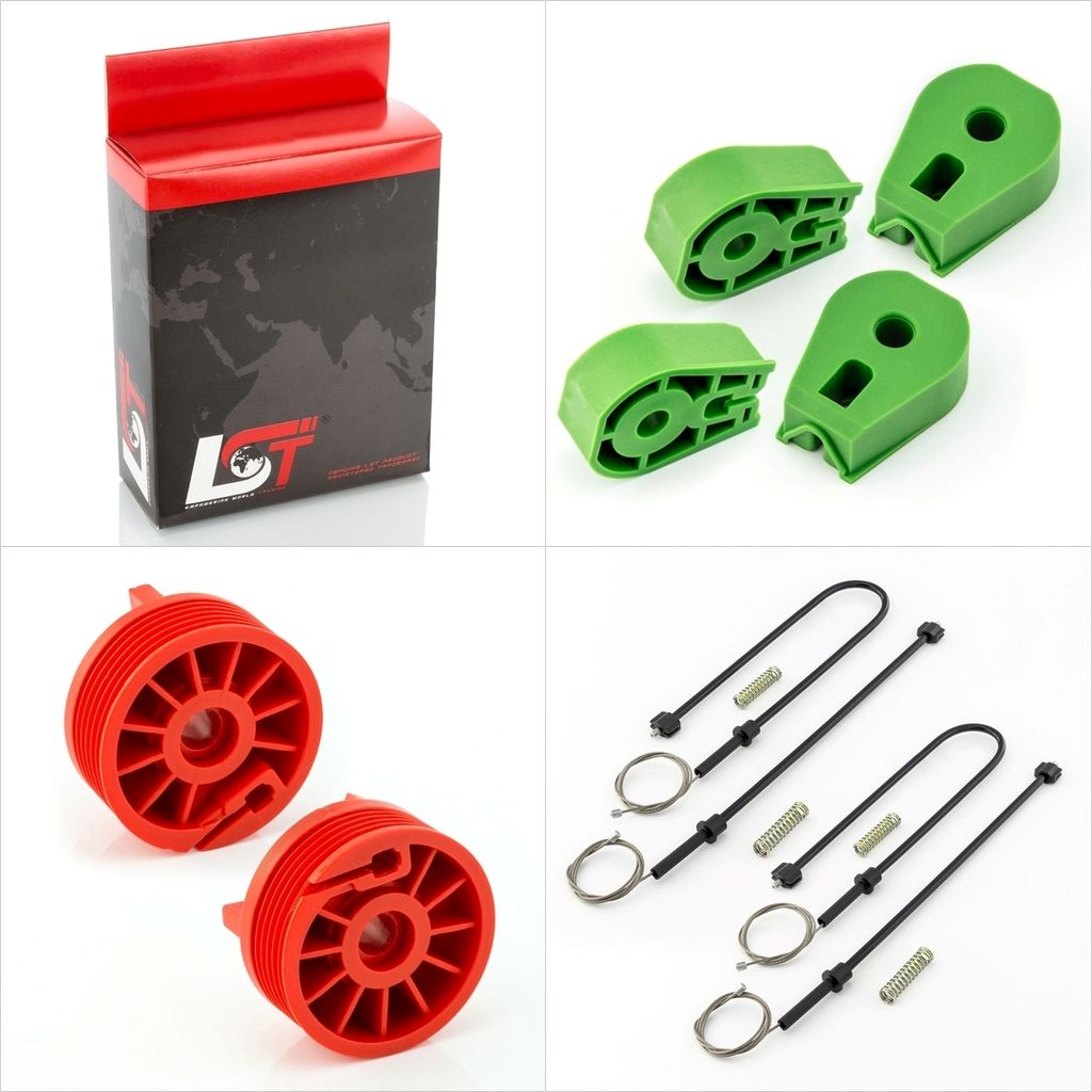 Fensterheber Reparatursatz Set hinten LR für RENAULT MEGANE II COUPÉ-CABRIOLET