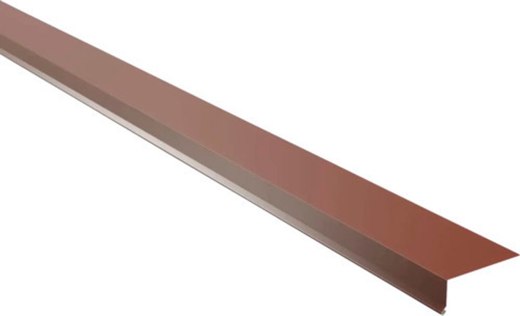 PRECIT Traufblech für Trapezblech 95° rotbraun RAL 8012 1000 mm x 80 mm x 30 mm x 0,5 mm