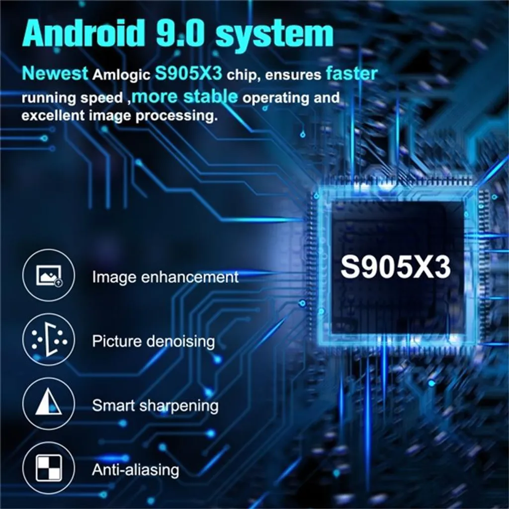 Décodeur Smart TV 4K GT KOMBO : Lecteur Multimédia Wi-Fi et Interface Pro