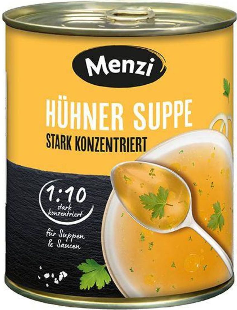 Menzi Hühner Suppe stark konzentiert 1:10 von Menzi, 800ml Produktbild 