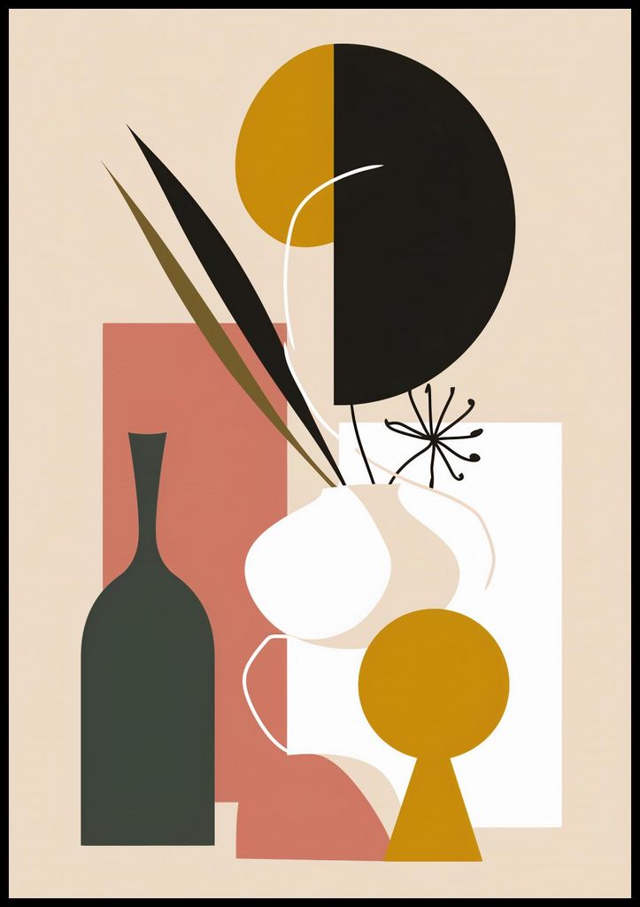Plakat 70x100cm Abstrakte Stillleben
