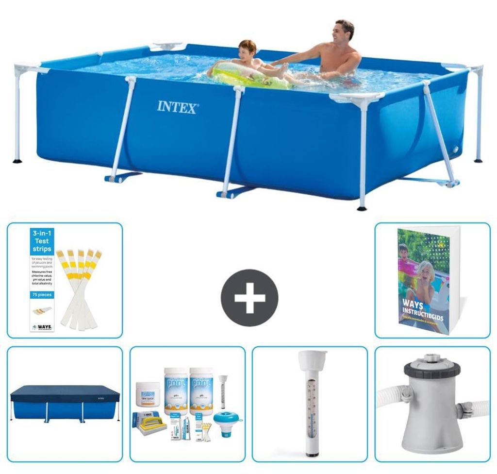 Rechteckiger Frame Pool - 260x160x65 cm - 7-teilig S52