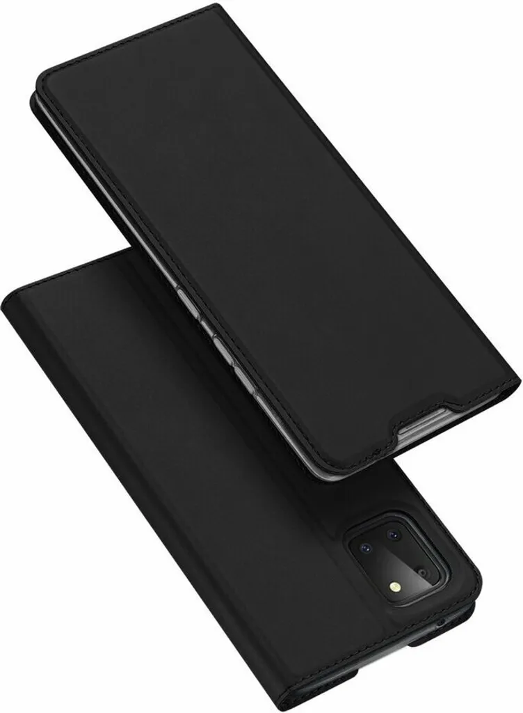 Custodia a libro "Dux Ducis" compatibile con Xiaomi Poco M6 Pro custodia per cellulare custodia a portafoglio con funzione di supporto, slot per carte di credito nero