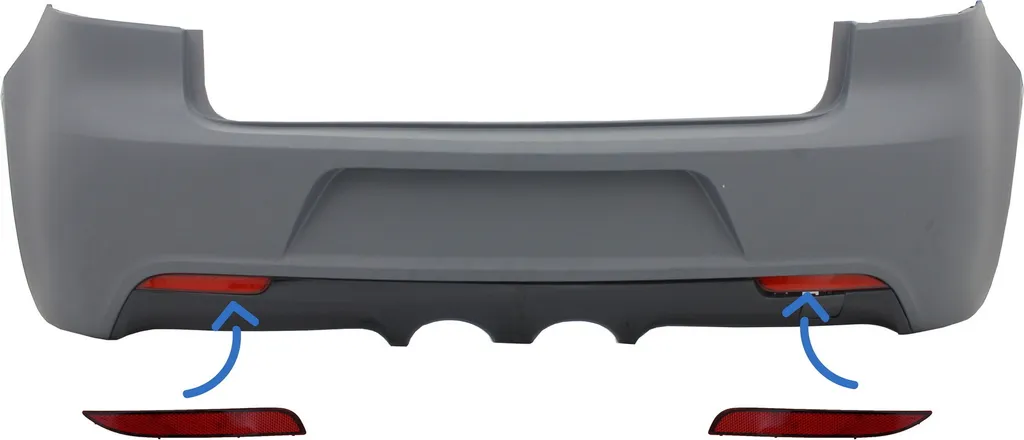 Réflecteur de pare-chocs arrière pour VW Golf 6 VI 2008-2013 Version R20