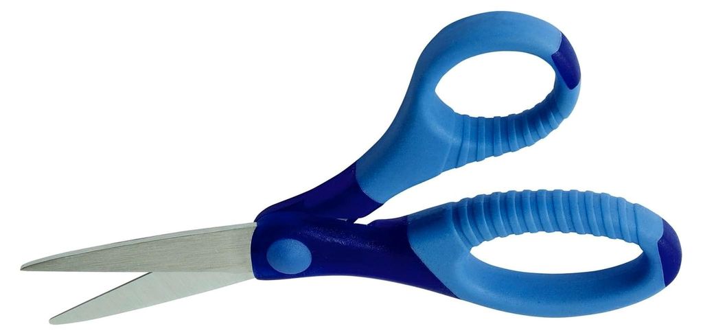 Bastelschere Gripy, spitz, 13 cm, sortiert