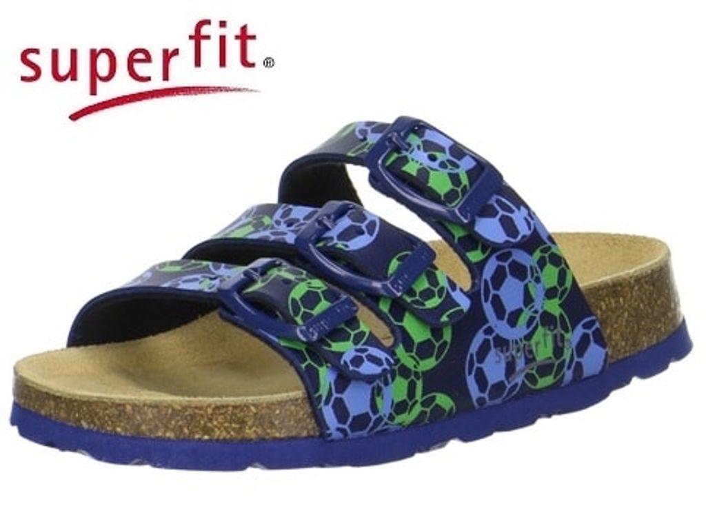 Superfit Home Shoes Superfit 2-00113-83 FUSSBettpantoff Ocean Multi Football-32