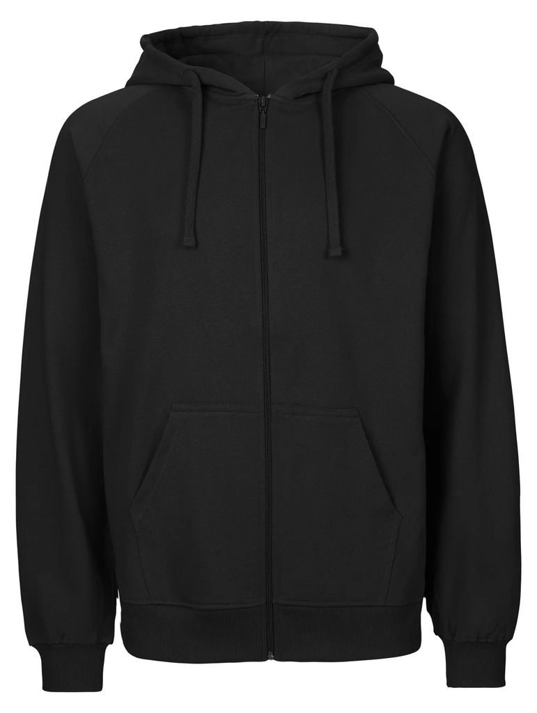 Tiger Baumwolle by Neutral - Kapuzenpullover für Herren/Damen Uni, Mit Reißverschluss LT3617 (S) (Schwarz)