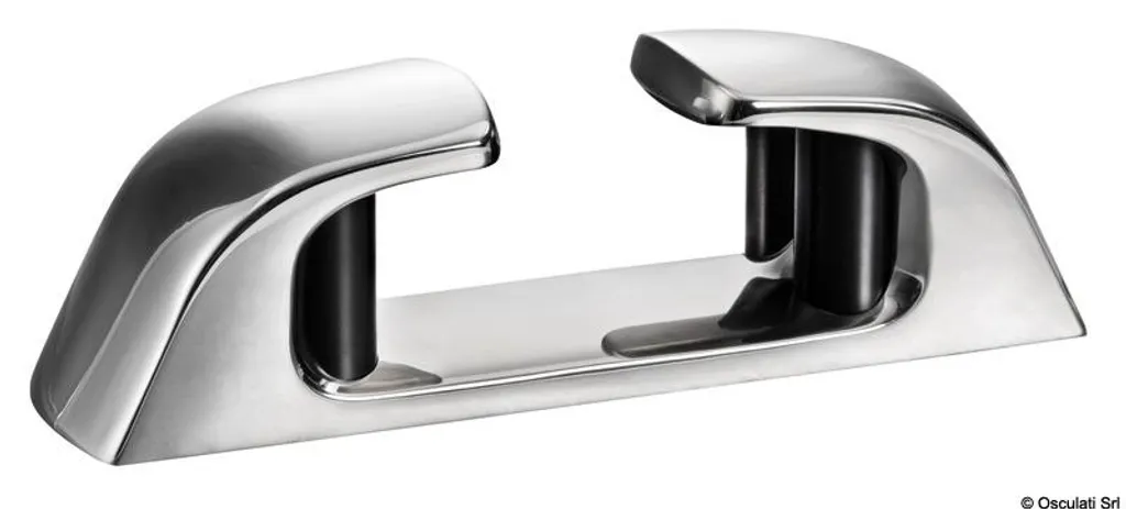 Taquet d'amarrage inox 212mm avec roulettes pour bateau et ponton yacht