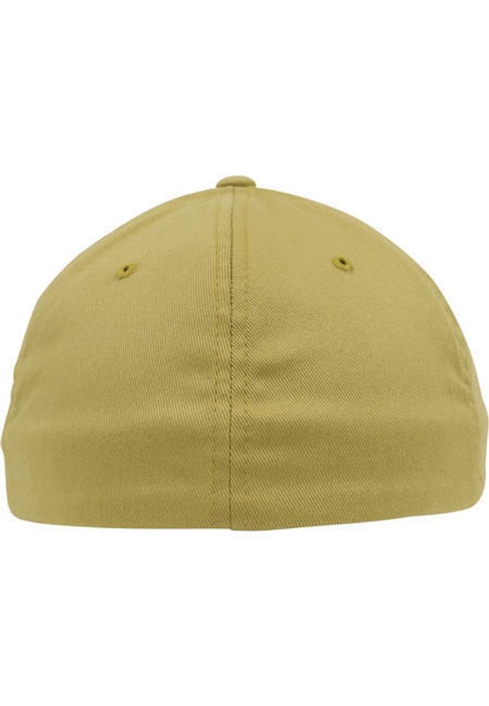 Flexfit Wooly Combed Stretch Fitted Cap – Curry Color, Athletic Shape, Moisture-Absorbent - View #7