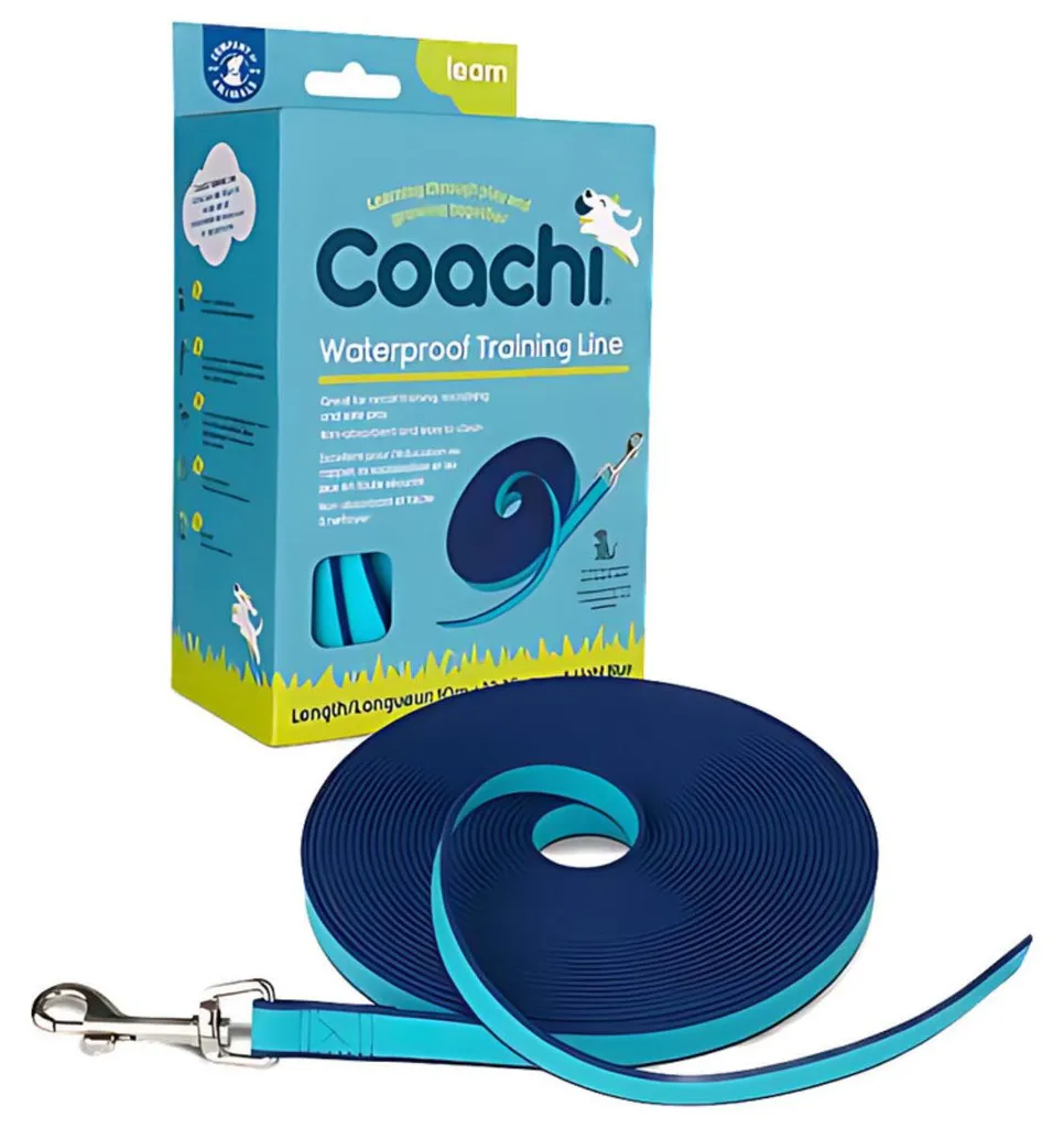 Longe d'éducation canine imperméable 10m bleue - Spécial Rappel - 3