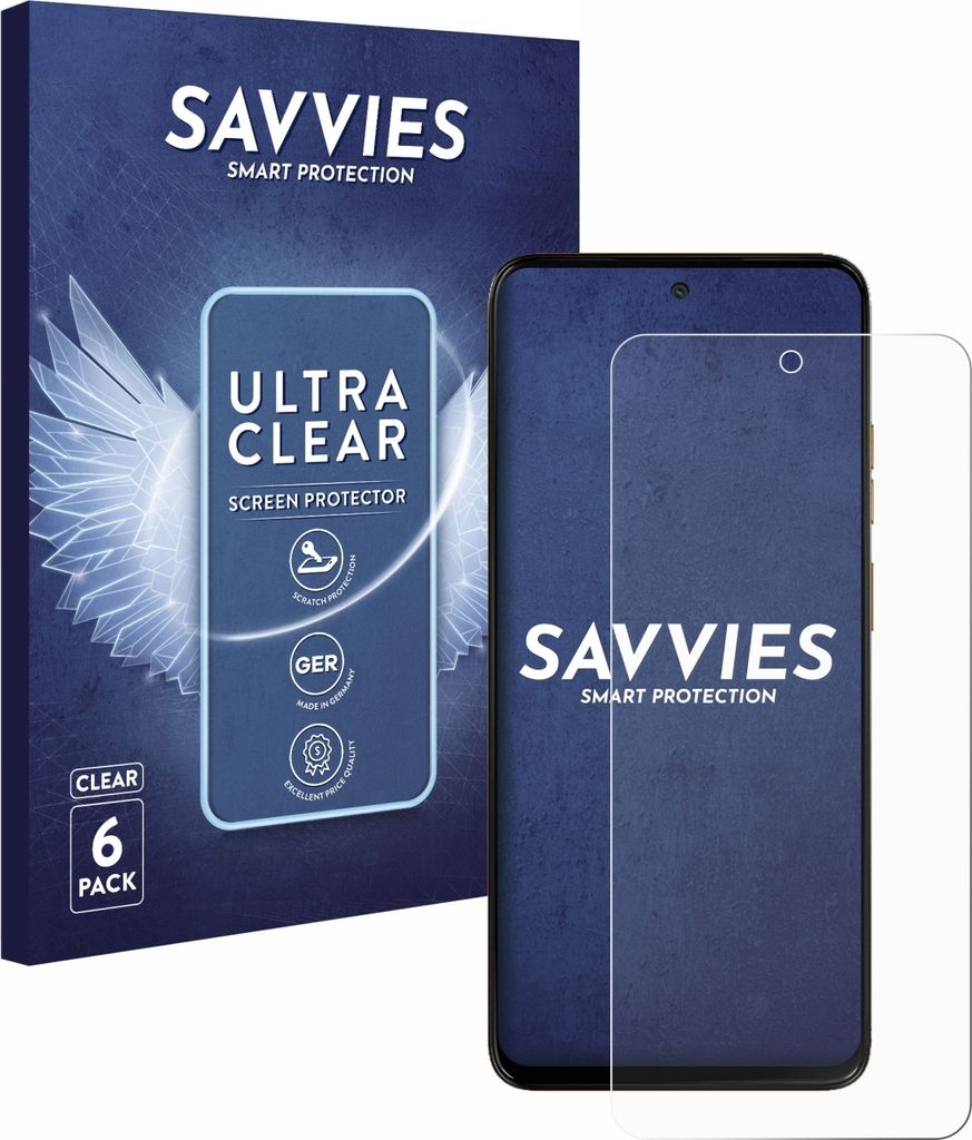 6x Für Motorola Moto G15 Power Schutzfolie Savvies Displayschutz Display Schutz Folie Klar Transparent