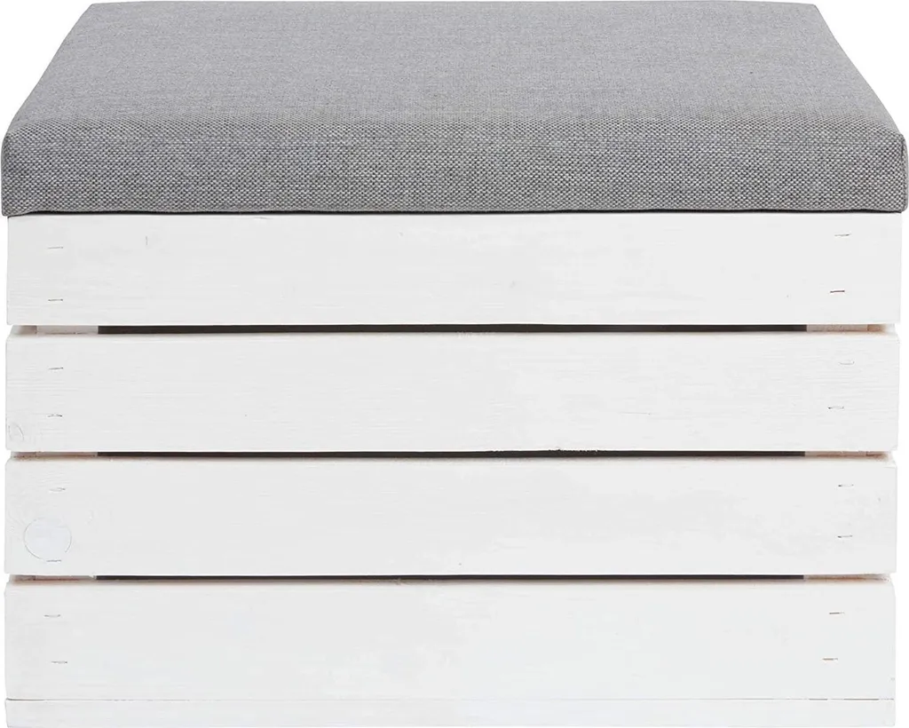 Pouf Cassapanca Imbottita in Legno | Seduta Luxury Contenitore - 4