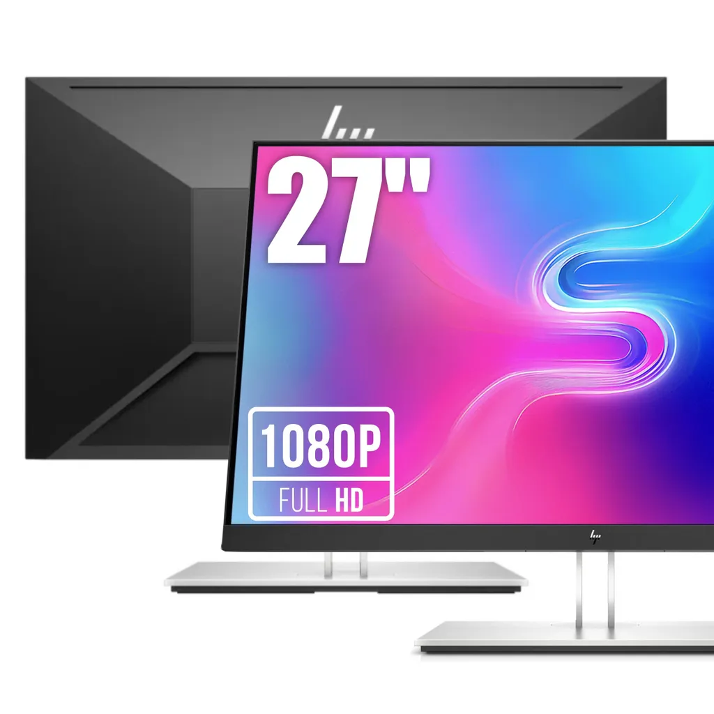 Moniteur PC LED HP E27 G4 Écran d'Ordinateur Ergonomique Ajustable - 13
