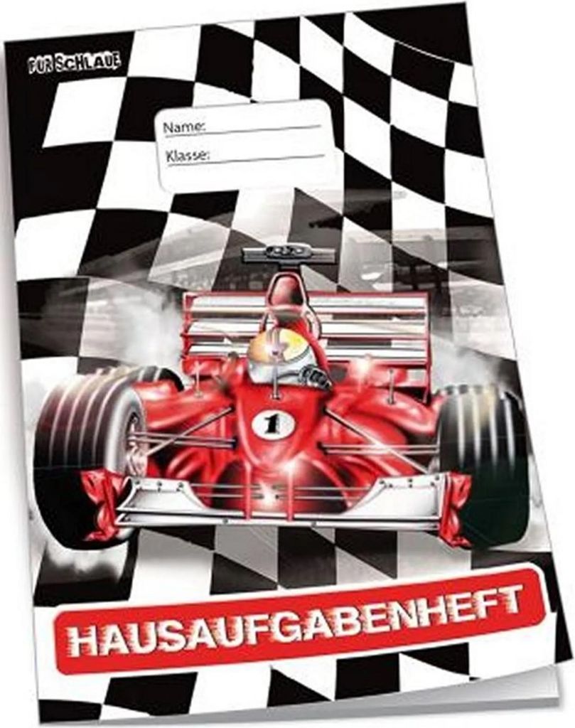 Hausaufgabenheft Racer für Schlaue Produktbild 
