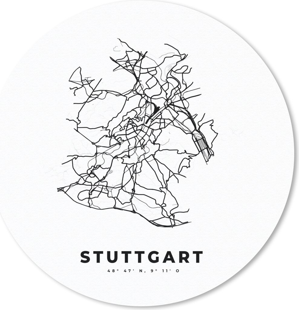 MuchoWow® Mauspad Mousepad Stadtplan - Deutschland - Produktbild 