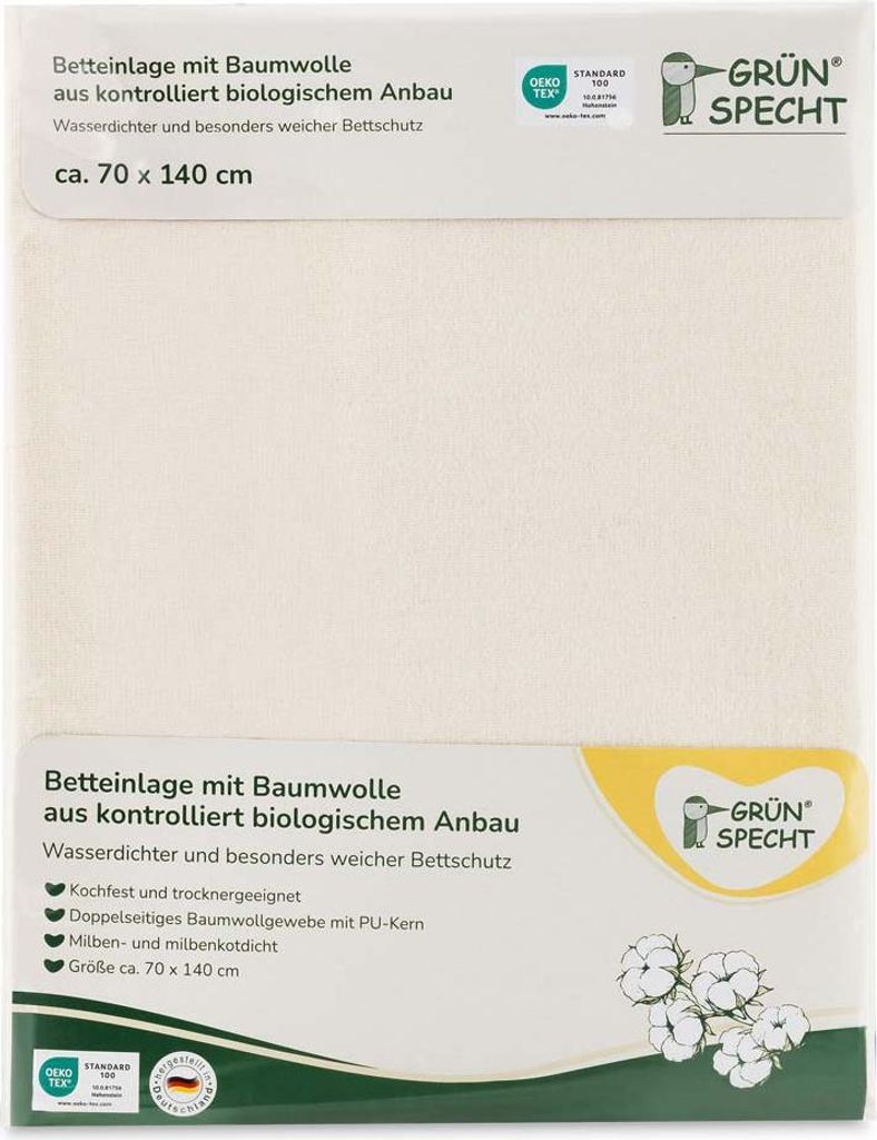 Grünspecht Bio-Betteinlage 70 x 140 cm kbA Produktbild 